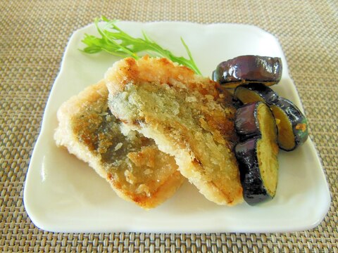 簡単お弁当おかずに!銀さけフライとなすの素揚げ♪